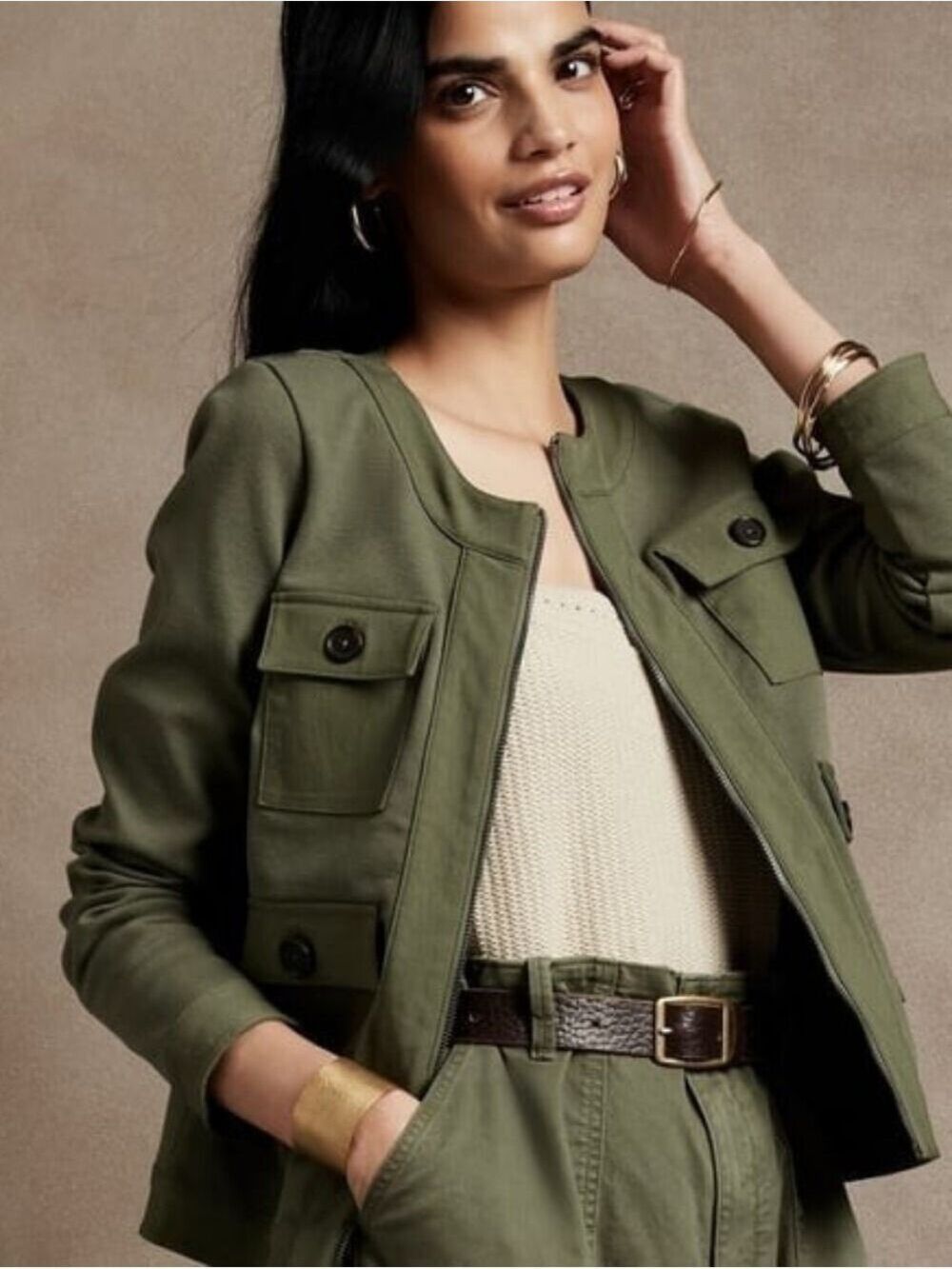 Banana Republic Factory Utility Knit Jacket